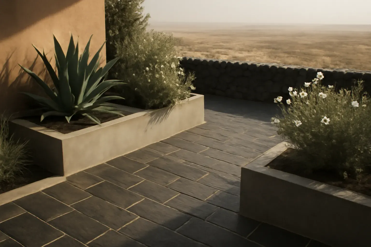 Xeriscape Front Garden — Puerto del Rosario, Fuerteventura