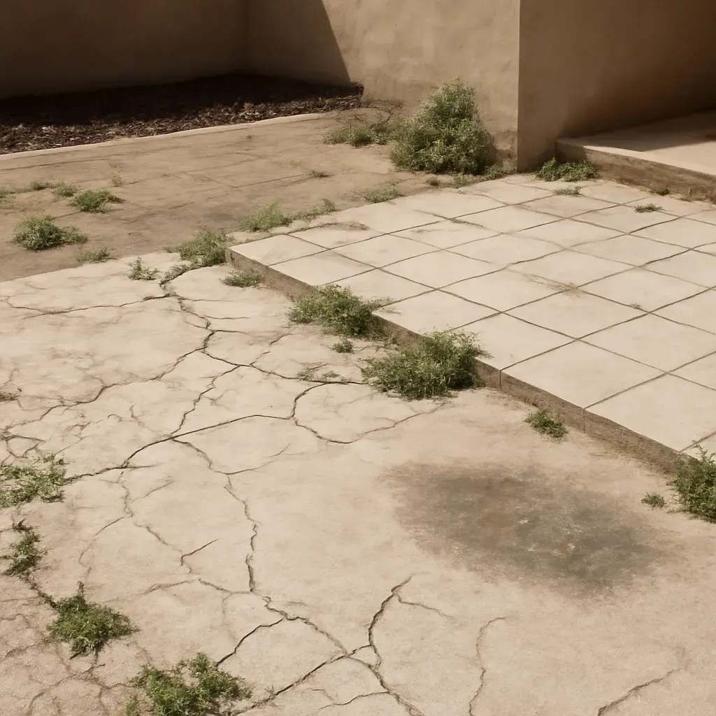 Before: Hardscaping & Paving work